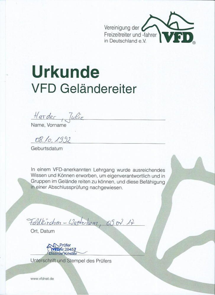 Reittherapie – Eindruck 1